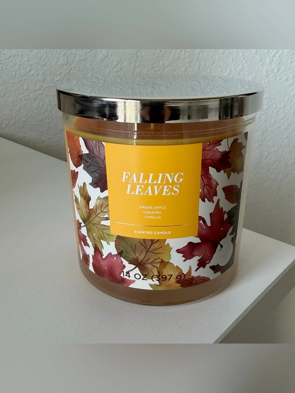 NEW! Falling Leaves 14 oz Candle Sonoma Goods for Life